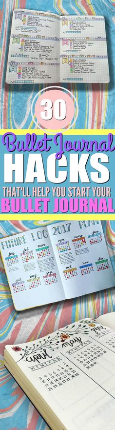 If you want to keep your life organized, then you should really check out these tips and ideas on how to start a bullet journal! With a bullet journal, I can now plan and keep track of all the upcoming events for the entire week in my weekly logs, the entire month in my monthly logs, and even the full year in my future logs. Plus, there's tons of bullet journal layout ideas listed in this post that will help you keep your bullet journal organized and easy to read. Every bullet... Journal Beginner, Journal Hacks, Organization Bullet Journal, Diy Organizer