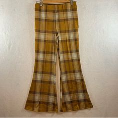 Grundge 90’s Y2k Retro Pull On Plaid Pants With Bell Bottoms. Excellent Condition. Never Worn. Y2k Full-length Pants For Fall, Y2k Full Length Pants For Fall, Y2k Style Full Length Pants For Fall, Y2k Wide Leg Bottoms For Fall, Fall Y2k Wide Leg Bottoms, Fall Y2k High-waisted Pants, Y2k Bottoms For Fall, Y2k Style Bottoms For Fall, Y2k Style Fall Bottoms