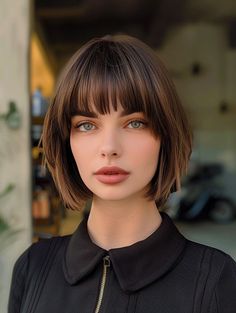 Dive into 31 short bob hairstyles with bangs that are perfect for round faces and super popular in 2024Whether you’re into layeredstraightor messy looksthese hairstyles are sure to inspireKeep your style fresh and trendy with these cute and versatile haircuts. Chunky Bob With Bangs, Short Bob Cut With Bangs, Bob With Bangs Round Face, Messy Short Bob, Bob With Glasses, Short Hairstyle With Bangs, Short Bob Hairstyles With Bangs, Black Hair Haircuts, Short Bob With Fringe