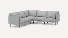 Field 5-Piece Sectional | Burrow Cottage Sofas, Basement Sofa, Adaptable Furniture, Cottage Sofa, Remodel Garage, Minimalist Loft, Apartment 2023, Camp Decor, Couch Seats