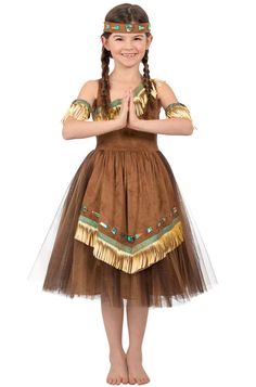 Dress; Headpiece Deluxe Native American Indian Princess Child Costume Product Description: Dress Headpiece Manufacturer’s size chart is provided for reference only. Not all costumes are available in all sizes. Returns: To conduct a return, please open a return request through eBay. You will then receive return instructions. Most returns are processed within 1 week from the day we get it back. You will receive an email confirmation when the return has been processed. Please note that during our p Cowgirl Halloween Costumes, Princess Costumes For Girls, Royal Costume, Cowgirl Halloween, Baby Kostüm, Indian Princess, Hallowen Costume, Costumes For Teens, American Princess