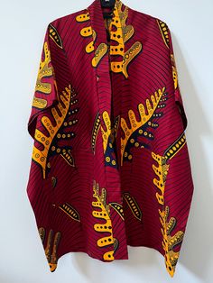 African Print Kimono - Arrow Unique Kimono, African Print Kimono, Moda Kimono, Ankara Styles For Women, Latest Aso Ebi Styles, African Wax Print Fabric, Kimono Outfit, Mode Kimono, Wax Print Fabric