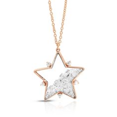 Diamond Star Pendant w/ accents by Moritz Glik, a star shaped pendant with 18 karat gold and diamonds enclosed. New York City Style, Displaying Jewelry, Accessories Necklaces, Purple Jewelry, Baguette Diamonds, Diamond Star, Cluster Pendant, Star Jewelry, Shining Star