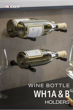 WH1A & WH1B Santa Wine Bottle, Wine Holders, Wine Wall, Wine Holder, Wine Bottle Holders, Technical Drawing, Bottle Holders