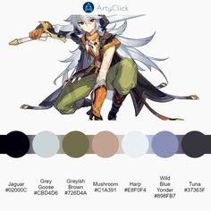 Colour Pallets, Gaming Clothes, Art References, Dnd Characters, Color Pallets