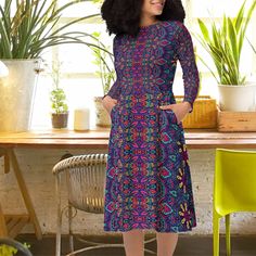 Long Sleeve Midi Dress with Pockets, Ethnic Colorful Dress for Women Sizes 2XS to 6XL Petite to Plus Size Dresses, Style, Comfort Combined Meet your new favorite dress! Its soft fabric and flattering cut will ensure you feel comfortable and feminine all day long.  Plus, the fitted waist and flared bottom part of the dress will accentuate the wearer's naturally beautiful silhouette. The best part about the dress? It. Has. Pockets.   * 95% polyester, 5% elastane (fabric composition may vary by 1%)  * Fabric weight: 6.19 oz/yd2 (210 g/m2) (weight may vary by 5%)  * Premium knit mid-weight jersey fabric  * Midi length  * Long sleeves  * Side pockets  * Boat neckline  * Fitted on the waist  * Flared bottom part  * Fits true to size  * 4 way stretch fabric This product is made especially for you Bohemian Multicolor Print Midi Dress, Bohemian Multicolor Pattern Midi Dress, Long Sleeve Bohemian Dress With Digital Print, Bohemian Long Sleeve Midi Dress With Vibrant Print, Fitted Bohemian Midi Dress In Multicolor Print, Fitted Bohemian Midi Dress With Multicolor Print, Multicolor Fitted Midi Dress With Paisley Print, Midi Dress With Pockets, Beautiful Silhouette