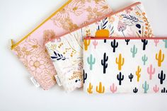 Cactus Zipper Pouch Pencil Pouch Pencil Case Desert by AppleWhite Escuela Diy, Diaper Bag Organization, Sac Diy, Kids School Supplies, Diy School Supplies, College Kids, Desert Cactus, Cute School Supplies, Back To School Supplies