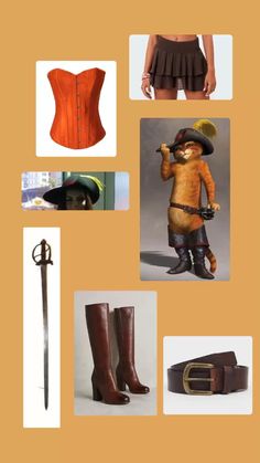 an image of costumes and accessories for people to wear in the costume section on this page