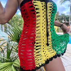 Cover Up Marley Crotchet Dress From My Insta Boutique @Miamiglamstyles Fitted Crochet Mini Dress For Festivals, Fitted Mini-length Crochet Dress For Festivals, Multicolor Crochet Dress For Party, Casual Multicolor Crochet Dress For Parties, Multicolor Party Crochet Dress, Miami Glam, Marley Crochet, Crochet Fits, Peach Swimsuit