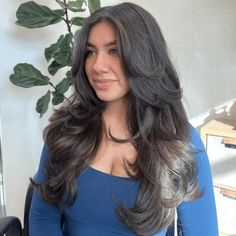 34 Butterfly Haircuts To Transform Your Look Feathery Layers Long Hair, Layers Long, Feathered Bangs, Long Shiny Hair, Wispy Bangs, Texturizer On Natural Hair, Long Layered Hair, Shiny Hair, Hair A