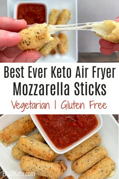 the best ever keto air fryer mozzarella sticks are gluten free