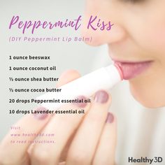 Keep your lips hydrated, soft and kissable with this organic essential oil lip balm. And yes, making your own lippies can really be this simple! Click image to read more. | #healthy3d #essentialoilrecipes #aromatherapy #naturalrelief #nontoxic #holistic #naturalskincare #greenbeauty #organicbeauty #organicskincare #nontoxicbeauty #ecobeauty @healthy3d Diy Makeup Organization, Makeup Organization Ideas, Essential Oil Lip Balm