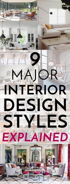 the interior design styles you need to know about