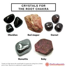 Crystal Suggestions and our team's top picks for the Root Chakra! Crystal Identification, Root Chakra Stones, Crystal Heart Earrings, Magic Herbs, Crystal Therapy