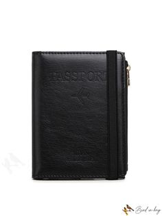 BirdinBag - 2023 RFID Blocking Multi-Functional Card Holder Wallet: Compact Travel Passport Wallet with Zipper Black Travel Wallet With Zipper Pocket, Travel Card Holder With Zipper Closure, Travel Rectangular Card Holder With Zipper Closure, Black Travel Card Holder With Zipper Closure, Black Card Holder With Zipper Closure For Travel, Black Travel Wallet With Zipper Closure, Black Travel Accessories With Card Slots For Daily Use, Black Card Holder With Zipper For Daily Use, Black Card Holder With Zipper Closure For Daily Use