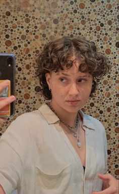 Short Hair Middle Part, Gay Haircut, Non Binary Hair, Mullet Hairstyles, Curly Shag, Curly Shag Haircut, Short Grunge Hair, Curly Mullet