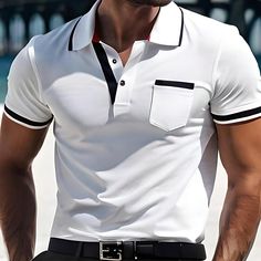 Season:Summer; Fabric:Polyester; Sleeve Length:Short Sleeve; Look After Me:Wet and Dry Cleaning,Washable; Gender:Men's; Style:Comfortable,Fashion,Basic; Elasticity:Micro-elastic; Tops Type:Button Up Polos,Golf Shirt; Occasion:Holiday,Casual; Fit Type:Regular Fit; Pattern:Plain; Design:Classic; Neckline:Lapel; Listing Date:05/31/2023; Bust:; Length:; Shoulder Width: Slim Pants Outfit, Streetwear Winter, Hoodies Men Style, Winter Fashion Coats, Track Suit Men, Y2k Hoodie, Red Dark, Sleeve Fashion, Mens Button Up