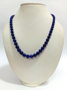 Smooth Lapis Necklace, Natural Lazuli Beads Jewelry Necklace, Lapis Lazuli Gemstone Beads, Lapis Lazuli Jewelry Beaded Necklace 19" Gemstone :- Lapis Lazuli Size :- 4.5-10.5mm Approx. Shape :- Smooth Round Quality :- AAA GRADE CUSTOMIZATION/BULK ORDER : AVAILABLE PLEASE FEEL FREE TO CONTACT IF YOU REQUIRE ANY FURTHER INFORMATION. https://www.etsy.com/in-en/shop/LatestBeadsJewellery?ref=simple-shop-header-name&listing_id=720939504 Your Feedback is very Important for us. If you have any problem re Lapis Lazuli Necklaces With 8mm Beads, Lapis Lazuli Round Beaded Necklaces, Lapis Lazuli Necklace With 8mm Beads, Necklace With 8mm Round Lapis Lazuli Beads, Lapis Lazuli Gemstone Beads Pearl Necklace, Pearl Necklace With Lapis Lazuli Gemstone Beads, Single Strand Lapis Lazuli Round Bead Necklace, Single Strand Lapis Lazuli Bead Necklace, Single Strand Lapis Lazuli Necklace With Round Beads