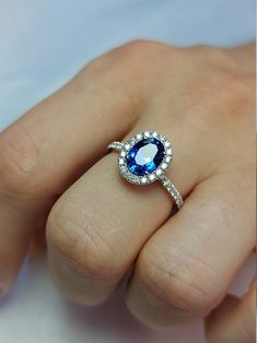 Vintage Blue Sapphire Engagement Ring Princess Diana Natural | Etsy Bosnia and Herzegovina Dazzling Oval Sapphire Promise Ring, Blue Oval Sapphire Ring For Proposal, Oval Blue Sapphire Ring For Proposal, Dazzling Oval Sapphire Diamond Ring, Dazzling Sapphire Diamond Ring, Oval Shape, Dazzling Sapphire Oval Diamond Ring, Blue Oval Diamond Ring For Proposal, Oval Sapphire Ring With Diamond For Proposal, Oval Blue Diamond Ring For Proposal