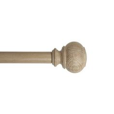 a wooden handle on a white background