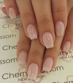 Natural Looking Acrylic Nails, Natural Acrylic, Natural Acrylic Nails, Cherry Nails, Nude Nail, Short Coffin Nails, Pink Nail Polish, Pink Nail, Neutral Nails