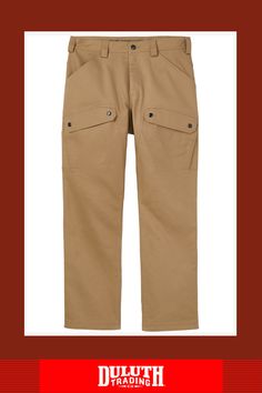 Duluth’s strongest work pants ever – withstands 4X more abrasion than classic cotton canvas with off-the-charts rip resistance. Fit Cargo Pants, Fire Hose, Work Pants, Cargo Pants, Cotton Canvas, Relaxed Fit, Pants, Trousers