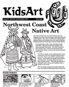 an advertisement for the north west coast native art