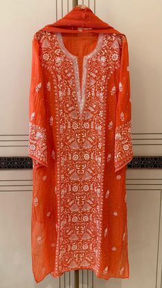 Mul chanderi semi stitch kurta dupatya set collection Color