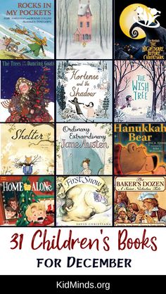 children's books for december with the title, 31 children's books for december