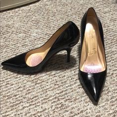 Gently Used 4” Heel Dust Bag No Box Kate Spade Shoes, Licorice, Leather Pumps, Shoes Women Heels, Kitten Heels, Kate Spade, Dust Bag, Shoes Heels, Pumps