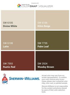 the color scheme for sheryln - williams's paint colors