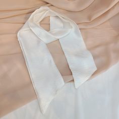 White Silk Scarf R Belliard - RBelliard Silk Hair Scarf, White Silk Scarf, Silk Head Scarf, Silk Scarf Hair, White Shadow, Silk Headscarf, Scarf Tie, Silk Headband, Scarf Silk