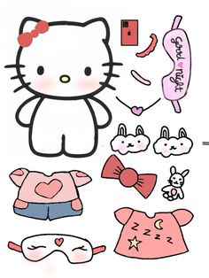 an image of hello kitty stickers