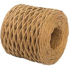 This raffia yarn is a high quality woven material that can be crocheted for handbags,purses,handbags,summer hats. It's not paper yarn. It's a natural plant fiber,strong enough. It has no smell. Specifications: Quantity: 1 roll Material: 100% Plant Fiber,Cotton Natural Raffia Yarn Length: 200 meter (218 yards) Suggested crochet hook: 2.5mm - 3.0mm Color: As picture.Colors may be a little bit different from the pictures by each monitor and computer) Washing: Hand wash cold (do not machine wash and Yarn Gift Wrapping, Beach Bag Gift, Paper Yarn, Rope Diy, Yarn Gifts, Rope Crafts Diy, Summer Sun Hat, Crochet Summer, Paper Ribbon