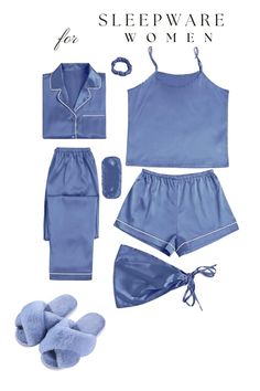 "Transform your bedtime routine with the LYANER Women's 7-piece Silk Satin Pajama Set! 🌙✨ This set combines luxe silk with chic comfort, perfect for lounging or dreaming in style. Treat yourself to a touch of elegance every night! 💕💫 #SilkSatin #ChicPJs #LuxeLoungewear" *Contain affiliate Link *CommissionsEarned Luxe Loungewear, Satin Pajama Set, Satin Sleepwear, Satin Pajama, Cami Shirt, Women's Pajamas, Bedtime Routine