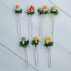 Add a whimsical touch to your hairstyle with our charming mushroom hairpins crafted from polymer clay.  Each hairpin features meticulously sculpted mushrooms, adding a touch of enchantment to your look. Handmade with care and attention to detail, these hairpins are perfect for nature lovers and those who appreciate unique accessories. Whether you're heading to a festival, a garden party, or just want to add a bit of magic to your everyday style, these mushroom hairpins are sure to delight.  ❤️The hair pins will be packed in a gift box Handmade headpiece can not be repeated in 100% Please note that the colors on the screen may differ from the actual color Mushroom Accessories, Handmade Headpiece, Witchy Accessories, Mushroom Hair, Unique Accessories, Box Handmade, Inspired Jewelry, Hair Pin, Nature Lovers