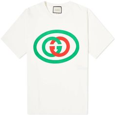 This Vintage-Look Gucci Number Is A Nostalgia Trip In T-Shirt Form. Gently Oversized And Cut From Pure Cotton, It’s Stonewashed To Create That Thrift-Store Softness, While The White, Red And Green Palette Is Both Patriotic And Retro In Its Joyful Brightness. Gucci Oversized Jersey Cotton White T-Shirt With Logo 100% Cotton Size: Extra Small Product Number: 565806 Made In Italy Red And Green Palette, Gucci Tee, Oversized Jersey, Gucci Shirts, Mens Fasion, Gucci T Shirt, Green Palette, Tennis Shirts, Gardening Shirts