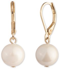 From Lauren Ralph Lauren&#x2C; these earrings feature: Pearl Drop Gold tone&#x2C; brassPost closureApprox. 9" L x 0.5" WImported. Elegant Gold-plated Pearl Drop Earrings, Gold Plated Pearl Drop Earrings, Fine Jewelry, Ralph Lauren Earrings, Luxury Gold-plated Pearl Earrings With Pendant, Luxury Gold-plated Pearl Pendant Earrings, Bridal Jewellery Earrings, Pearl Accessories, Earrings Rings, Drop Earring