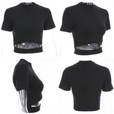 Gender: WOMENItem Type: TopsTops Type: TeesSleeve Style: RegularClothing Length: ShortFabric Type: KnittedMaterial: SpandexMaterial: CottonSleeve Length(cm): ShortModel Number: HT0718Decoration: Hollow OutCollar: O-NeckPattern Type: SolidStyle: CasualColor: Black/White/Red/Yellow/Blue/Purple Natural ColorStyle: Fashion,Casual,Sexy,Streetwear,Korean StyleSeason: Summer Spring Autumn Winter Tops 2018Feature: Hollow Out Hem Casual Korean Style, Streetwear Korean, Winter Tops, Black White Red, Yellow Blue, Blue Purple, Red Yellow, Fashion Casual, Autumn Winter