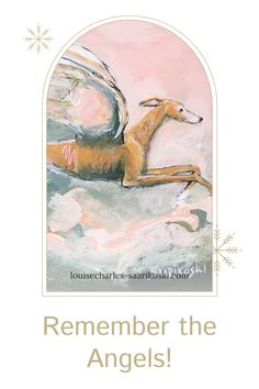 a card with an image of a dog flying through the air and text that reads, remember