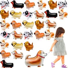 PRICES MAY VARY. Enough to Use: you will receive 40 pieces of dog balloons in 8 styles, each style has 5 pieces, abundant in quantity and rich in style, enough to choose and replace, easy to meet your daily needs Lovely and Cute: these walking animal balloons are designed in many kinds of dog shapes, such as pug, sheepdog, golden retriever, black and white dalmatian, short feet dog and so on, cute and vivid, stylish and lovely Easy to Use: you need to insert the straw into the valve of our walki Animal Balloons, Party Decorations Kids, Balloons For Birthday, New Year Decorations, New Year's Party Decorations, Birthday Decorations Kids, Animal Birthday Party, Dog Birthday Party, Puppy Birthday