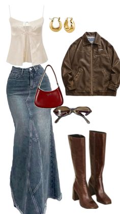 Png Outfits, Trend Aesthetic, Casual Outfits For Teens, Elegant Dresses Classy, 90s Outfit, Casual Style Outfits, Retro Outfits, Modest Outfits, Outfits For Teens