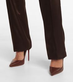 So Kate 120 leather pumps in brown - Christian Louboutin | Mytheresa Kate Louboutin, So Kate Louboutin, Christian Louboutin Shoes Pumps, Spring Knitwear, Louboutin Online, Spring Sunglasses, Louboutin So Kate, Brown Pumps, Christian Louboutin So Kate