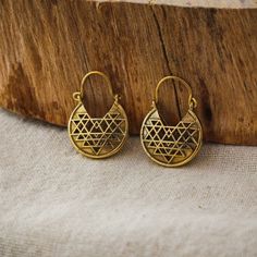 Brass Earrings Tribal Desert Raffia Crochet, Jewelry Product Shots, Woven Wall Art, Product Shots, Body Adornment, Gem Necklace, One Clothing, Pearl Choker, Brass Earrings