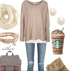 Soft Hi-Low Sweater Lace In The Back 3/4 Sleeves First Image Is For Styling Ideas Only Outfits Mit Leggings, College Outfits Winter, Fall College Outfits, Outfits For School, Fall Outfits For School, Outfits Polyvore, Legging Outfits, Boho Chic Outfits, Cute Outfits For School