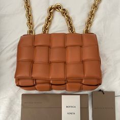 Authentic Bottega Veneta Casette Shoulder Bag In Color Clay. Only Used One Time. No Scratches. Comes With Receipt, Dust Bag, Tag, Box. Bottega Veneta Cassette, Bottega Veneta Bags, Bag Tag, One Time, Bottega Veneta, Dust Bag, Bag Lady, Shoulder Bag, Color