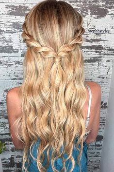 Braided Half Updo, Half Updo Hairstyles, Braided Half Up, Daily Hairstyles, Long Blonde, Half Up Half Down Hair, Easy Hairstyles For Long Hair, Quick Hairstyles