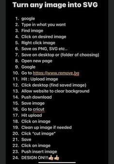 an image is shown with the words turn any image into svg on it's screen