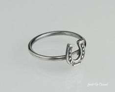 Sterling Silver Horseshoe Ring Solid .925 Good Luck Rings Custom Size Silver Adjustable Horseshoe Rings, Silver Horseshoe Ring As Gift, Silver Horseshoe Ring For Gift, Luck Symbol, Good Luck Symbols, Love Horses, Horseshoe Ring, Rochester Ny, Soldering