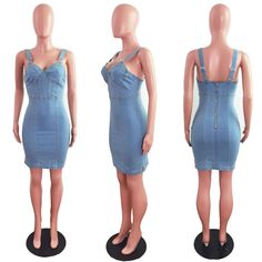 Sleeveless V-neck Patchwork Denim Bodycon Mini Dress Summer Sleeveless Denim Bodycon Dress, Sleeveless Denim Bodycon Summer Dress, Trendy Sleeveless Bodycon Denim Dress, Casual Denim Sleeveless Bodycon Dress, Spring Sleeveless Bodycon Denim Dress, Sleeveless Bodycon Denim Dress For Spring, Sleeveless Denim Bodycon Dress, Fitted Denim Vest With V-neck, Patchwork Denim